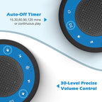 Buffbee Sound Machine & Alarm Clock 2-in-1, 0-100% Clock Face Brightness - Image 6