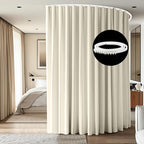 Room Divider Ceiling Mounted Curtains Track Sets Extra Wide Blackout Curtain by CBSROROHome