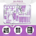 Manicure kit for Women Personal Nail Care Kit, 30 in 1 Professional Stainless - Image 2