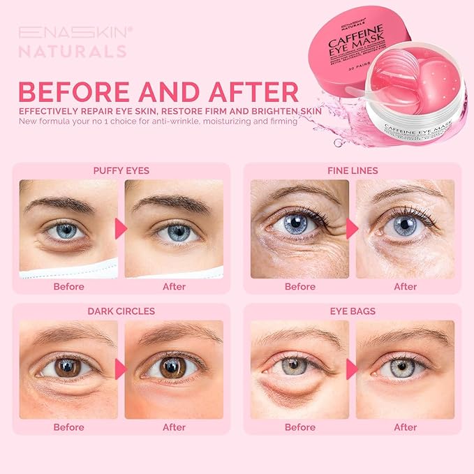 Under Eye Patches Kit: 120 Pcs Retinol & Caffieine Gel Eye Mask - Image 5