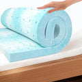 EGO Topper 3 Inch Twin Memory Foam Mattress Topper, Cooling Gel Foam Mattress by MLILY
