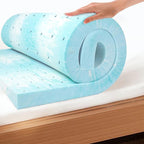 EGO Topper 4 Inch Twin Memory Foam Mattress Topper, Gel Foam Mattress Topper by MLILY