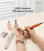 MelodySusie Pen-Shaped Portable USB Nail Drill, PC120I 20000RPM Electric Nail - Image 7