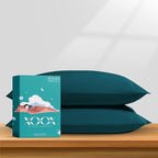 XOOX Linen 100% Egyptian Cotton Queen Pillow Cases Set of 2 by XOOXLinen