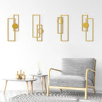 Art3d Metal Wall art, 4 Pieces Abstract Wall Decor - Image 4
