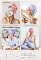 Hicober Microfiber Hair Towel, Hair Drying Towels - Image 5