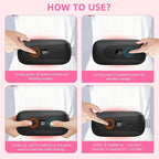 Portable Heating Pad Period Cramps: 2 Timer 6 Heat Levels 6 Vibration Modes - Image 3