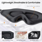 BeHoomi Sleep Mask, 2 Packs Premium Eye Mask - Image 4