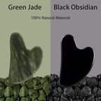Gua Sha Facial Tools 2 Pack, Natural Jade Guasha Tool - Image 3