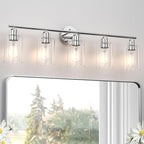 Espird Bathroom Vanity Light Fixtures Polished Chrome Bathroom Lighting Fixture by Espird