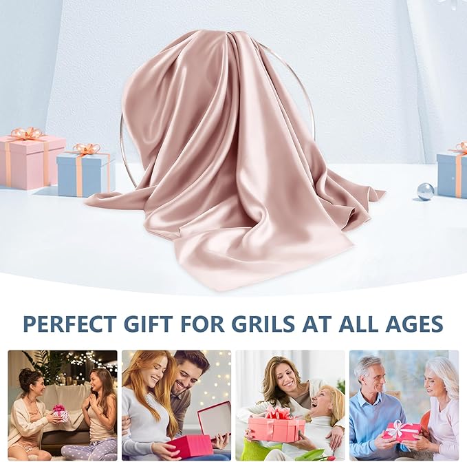 Silk Pillow Cases 2 Pack Queen Size Mulberry Silk Pillowcase Set of 2 - Image 7