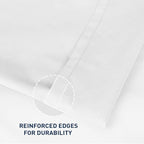 California King Size Flat Sheet 2 Pack, 100% Cotton Percale Flat Bed Sheet - Image 3