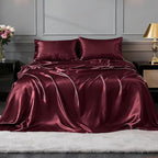 FreshCulture Satin Sheets Twin Size Bed Set - Image 2