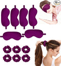 12Pcs Silk Sleep Masks Satin Eye Mask Silky Eyes Cover Blindfold Eyeshade Hair by WJingYiJia