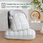 YOUR MOON Fluffy Support Bed Pillow Standard Size Set of 2, Super Soft Premium - Image 8