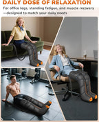 Leg Massager with Heat and Compression : Foot and Calf Massager - Image 5
