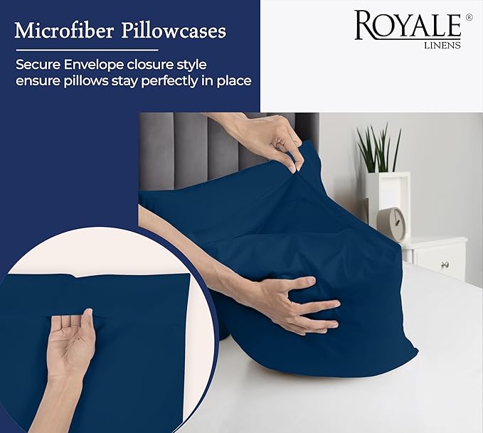 Royale Linens Standard Pillowcase Set of 2 - Image 5