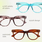 miyya Blue Light Glasses for Women & Men – Oversized UV & Blue Light Blocker - Image 8