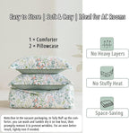 LEMIROE Floral Cotton Comforter Queen Size - Image 7
