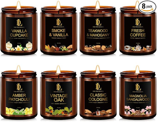 8 Pack Candles for Home Scented, Scented Candles Gifts Set for Women Men by DLDREAMYDEWLA