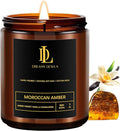 Scented Candles for Men, Moroccan Amber Candle for Home, Soy Wax Candles Gift by DLDREAMYDEWLA