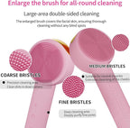 Facial Cleansing Brush Electric – Rechargeable Silicone Face Scrubber, - Image 4