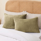 BEDELITE Flannel Pillow Cases Queen Size Set of 2, Super Soft Fleece Pillowcases - Image 8