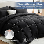 Sasttie Oversized King Comforter Set, 7 Pieces Extra Large Bed in a Bag - Image 3