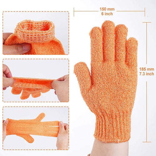 16 pcs Exfoliating Shower Gloves, Double Sided Exfoliating Bath Gloves Deep - Image 2