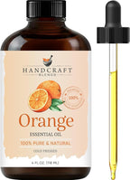 Handcraft Blends Orange Essential Oil – Huge 4 Fl Oz – 100% Pure and Natural – by HandcraftBlends