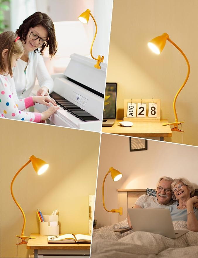 BOHON Clip on Light, 10W 38 LED Desk Lamp - Image 7