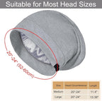 Satin Bonnet for Sleeping Night Cap, Adjustable Satin Lined Silk Bonnets Sleep - Image 3