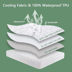Premium Waterproof Mattress Protector California King Size, Breathable Bed - Image 6