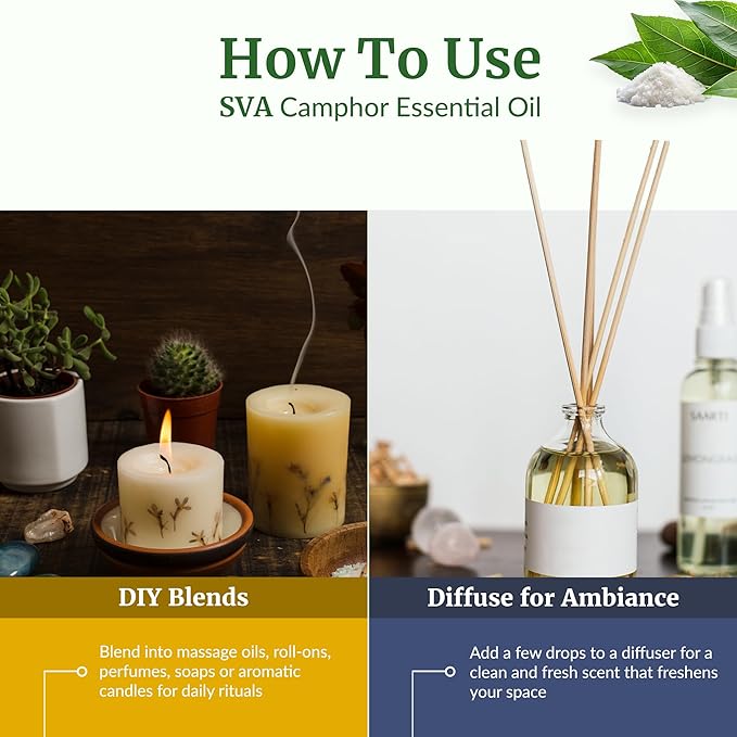 SVA Camphor Essential Oil – 16 Fl Oz – 100% Natural Camphor Oil - Image 6