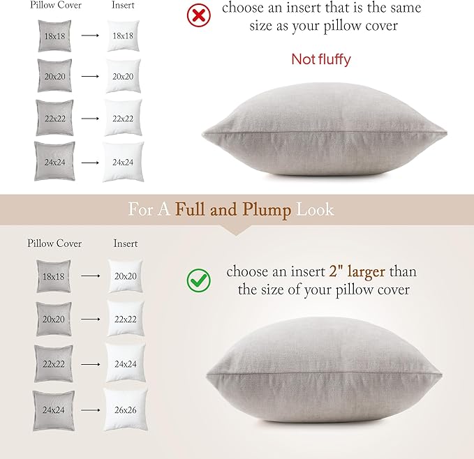 puredown® 26x26 Feather Down Pillow Insert, 1 Pack Euro Pillow Insert - Image 5