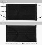 LEMENT 500pcs Disposable Black Mask, 3-Ply Face Masks - Image 5