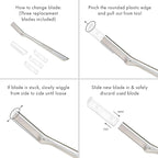 Tweezerman Facial Razor Replacement Blades - Image 4