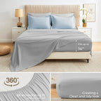 Sasttie Twin Comforter Set, 5 Pieces Reversible Bed in a Bag Twin, Complete - Image 5