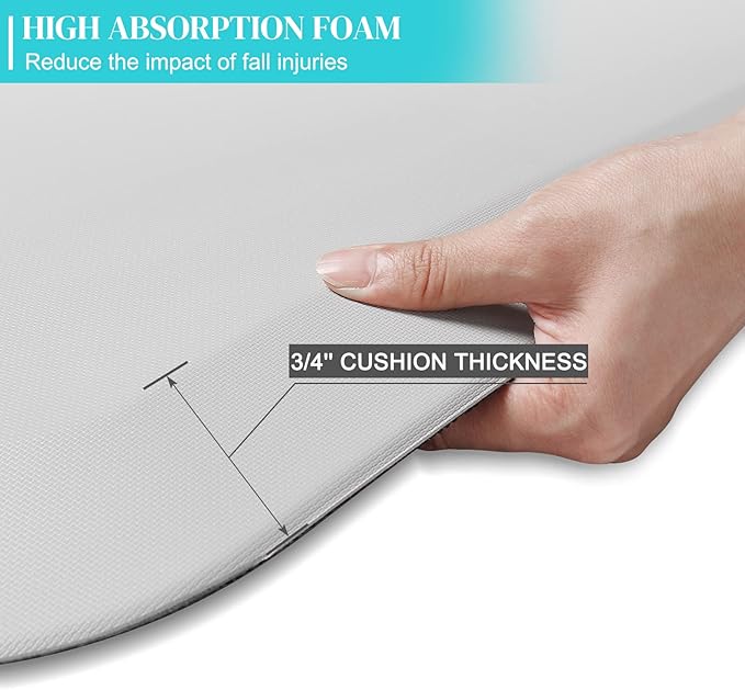 70"x24"x3/4" Thick Medical Bedside Fall Safety Protection Floor Mat - Image 6