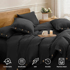 JELLYMONI Cotton Duvet Cover Cal King Size - Image 4