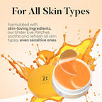 BLOOMORA Vitamin C & Caffeine Under Eye Patches, Under Eye Mask - Image 7