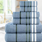 CASA COPENHAGEN Exotic 6Pcs 100% Egyptian Cotton Designer Towels Gift Set- - Image 2