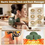 Siasoo Neck Massager With Heat-Wireless Portable Shiatsu Neck and Shoulder Deep - Image 2