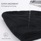 SINLAND Microfiber Hair Drying Cap Hair Towel Turban Twist - Image 3