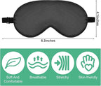 6 Pieces Natural Silk Sleep Mask Soft Eye Mask Adjustable Strap Blindfold - Image 2