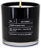 Lulu Candles | Jasmine & Musky Rose | Luxury Scented Soy Jar Candle | Hand by LULUCANDLES