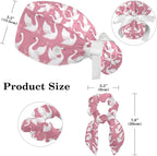 Scrub Cap with Hair Scrunchy, Ponytail Holder Surgical Cap - Image 2