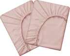 HBHLFZ King Fitted Sheet Only 2 Pack, Soft Breathable Bottom Sheet by HBHLFZLuxuryHomeLife