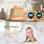 SALKING 2-in-1 Ultrasonic Essential Oil Diffuser & Himalayan Salt Lamp - Image 6