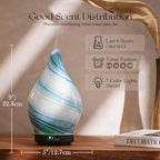Porseme 150ml Essential Oil Diffuser Glass Color Changing Aroma Air Diffusers - Image 3